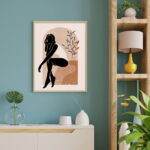 boho art women illustration painting