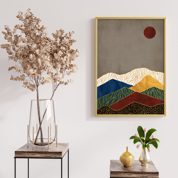 landscape modern boho painting