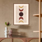 Lunar minimal boho modern painting