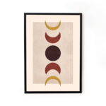 Lunar minimal boho modern painting