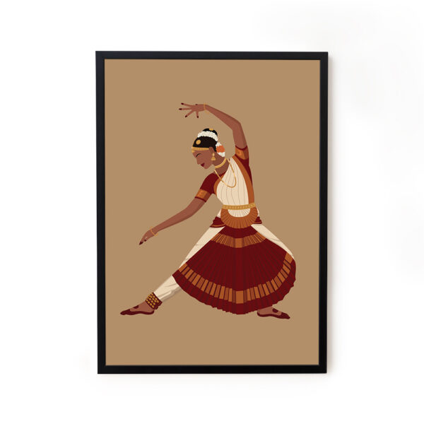 Indian dancer women illustration painting