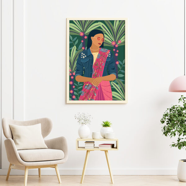 Buy women illustration painting in India