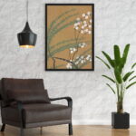 Japanese framed wall art painting home decor