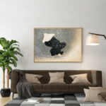 Japanese framed wall art painting home decor