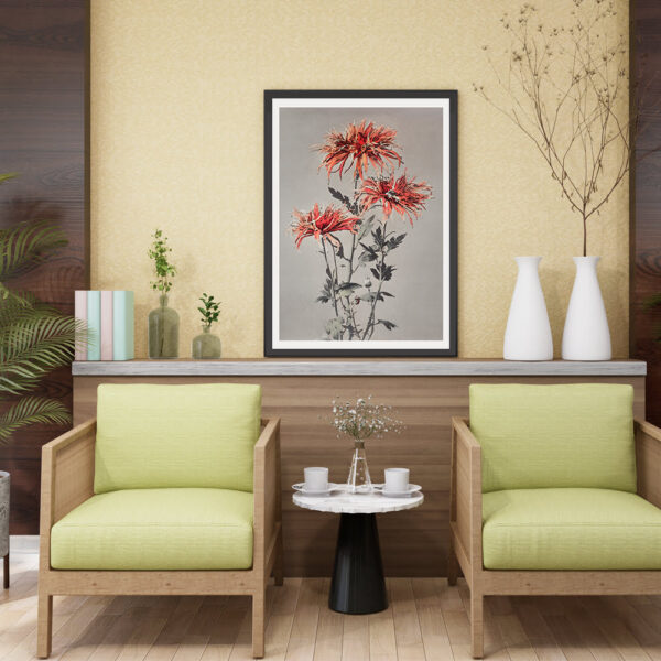 Framed wall art painting home decor