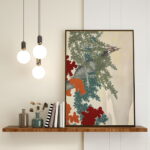 Japanese framed wall art painting home decor