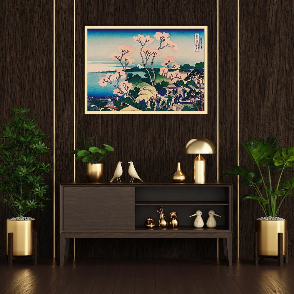 Framed wall art painting home decor