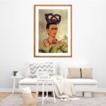 Framed wall art painting home decor