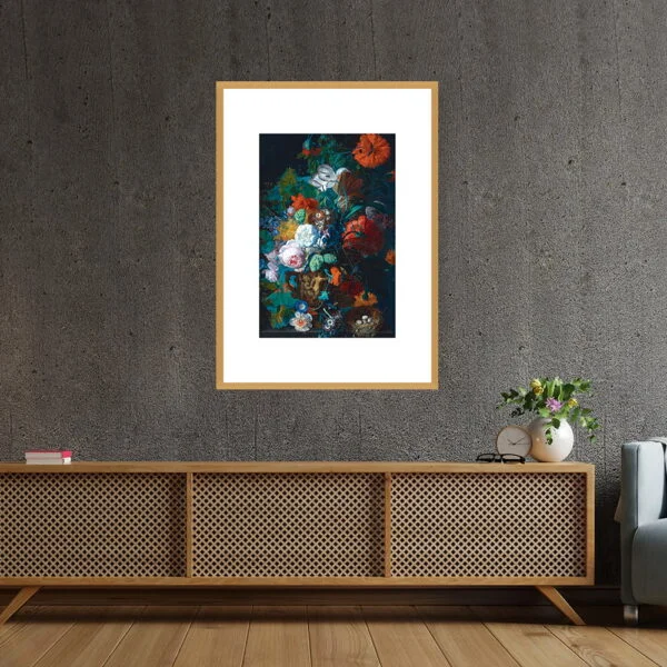 Framed wall art painting home decor