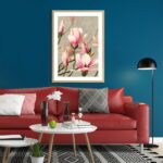 Framed wall art painting home decor