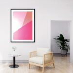 Framed wall art painting home decor