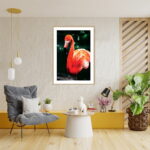 Framed wall art painting home decor