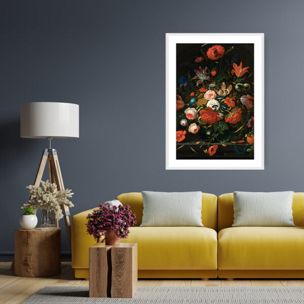 Framed wall art painting home decor