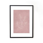 Framed line art abstract painting for home decor