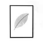 Framed line art abstract painting for home decor