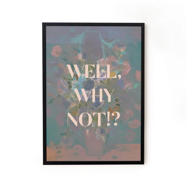 Why Not Eclectic Wall Art Decor Poster Online