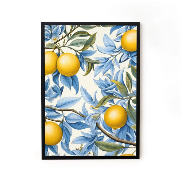 Hanging Lime Botanical Floral Wall Art Decor Painting For Living Room