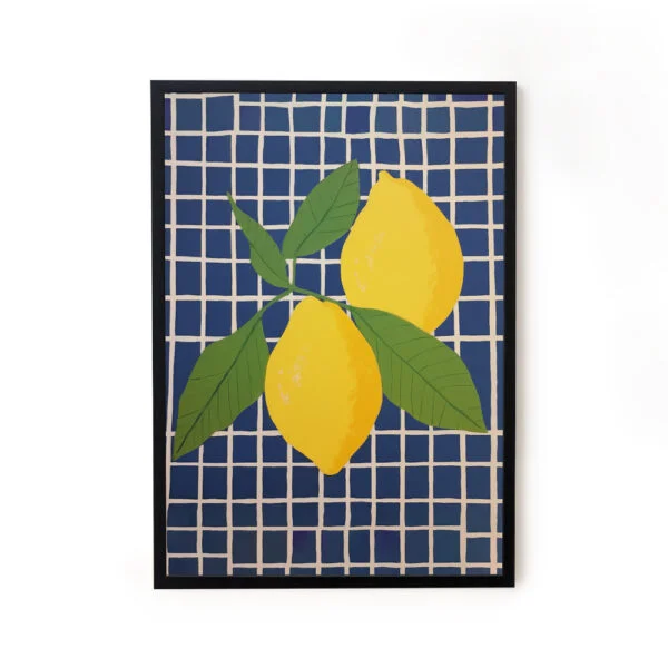 Leafy Limes Botanical Poster Wall Art Painting For Home