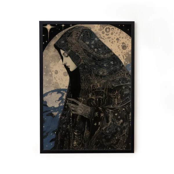 Majestic Lady Maximalist Pop Wall Art Painting For Home Decor