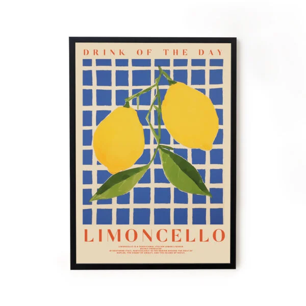 Limoncello Pop Eclectic Wall Art Decor Poster Online