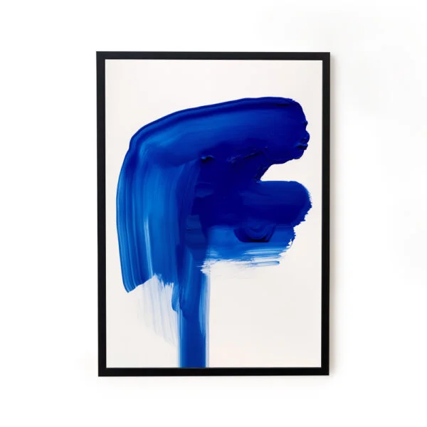 Texture Blue Abstract Wall Art Decor Painting For Living Room