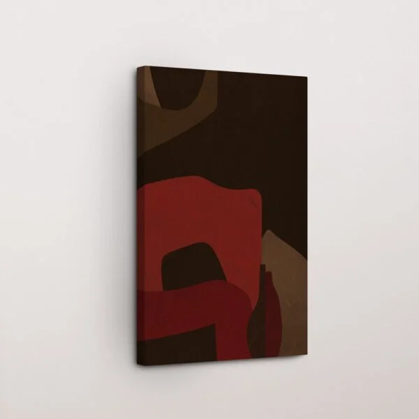 Earthy Tones Geometric Abstract Art for  Home Decor