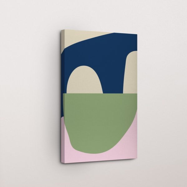 Blush Peaks Abstract Wall Art for Modern Interiors