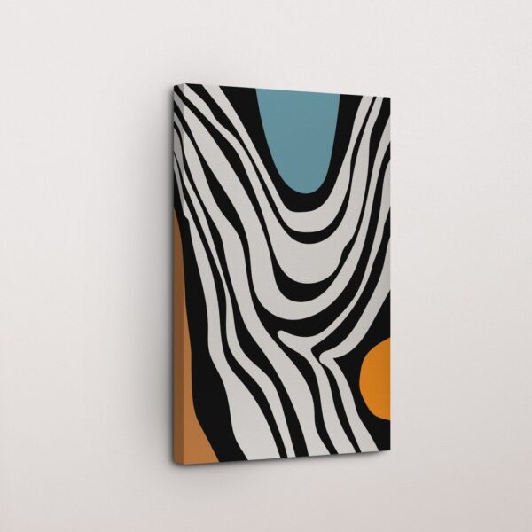 Coral Dusk Organic Abstract Wall Painting