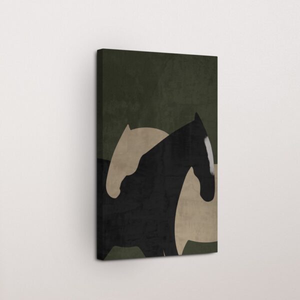 Amber Flow Horse Wall Art for Living Room