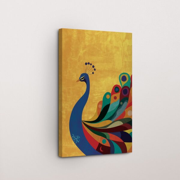 Golden Crown Royal Peacock Wall Poster