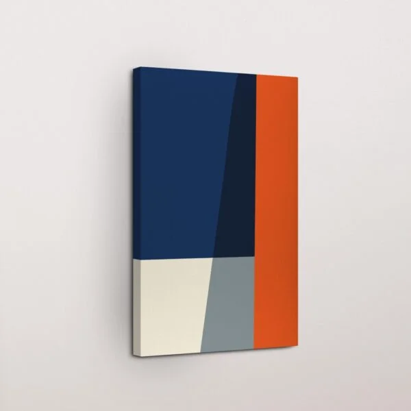 Indigo Arches Modern Canvas Wall Art
