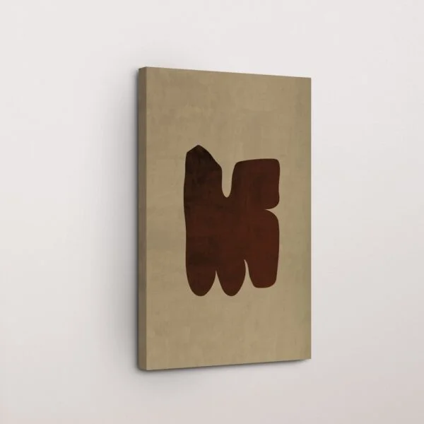 Creamy Bloom Abstract Canvas Wall Art