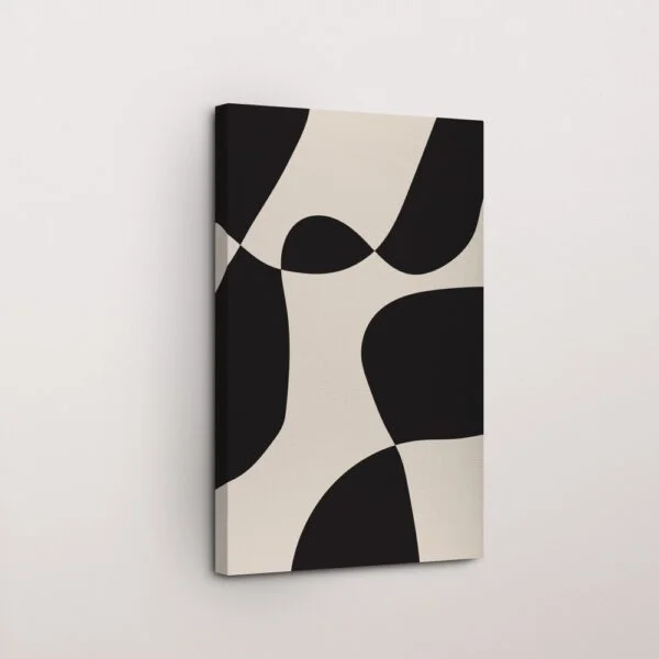 Geometric Chess Mirage Canvas Wall Art
