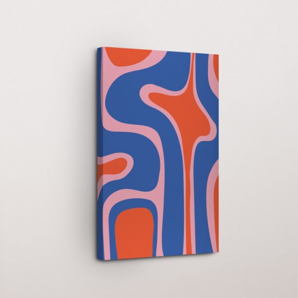 Sky Fold Blue Minimalist Wall Poster