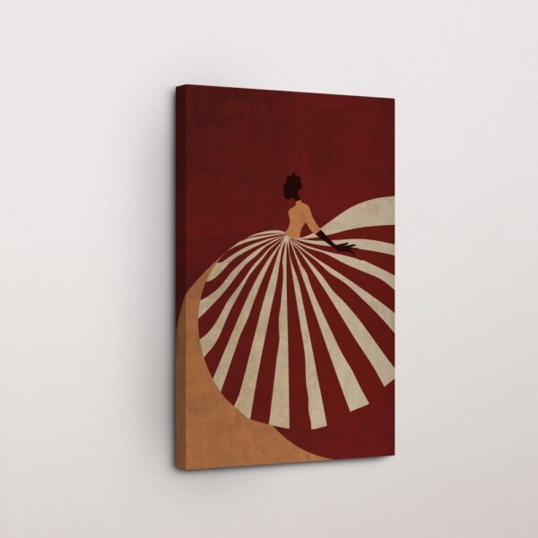 Long Skirt Elegance Minimalist Canvas Art