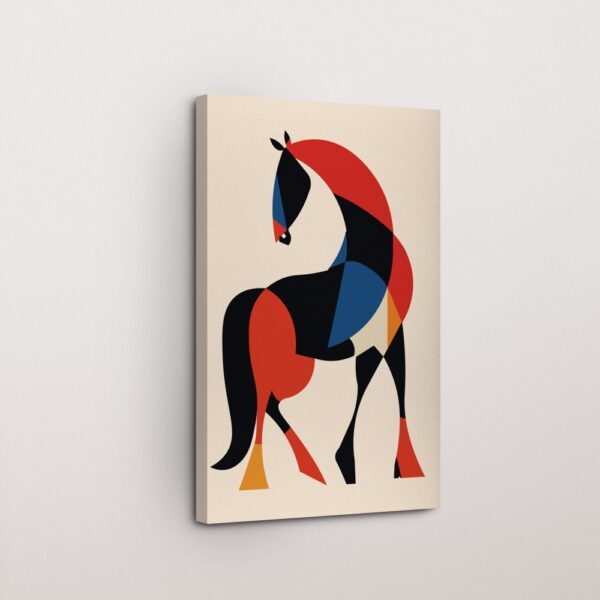 Ocean King Horse Head Abstract Canvas Painting