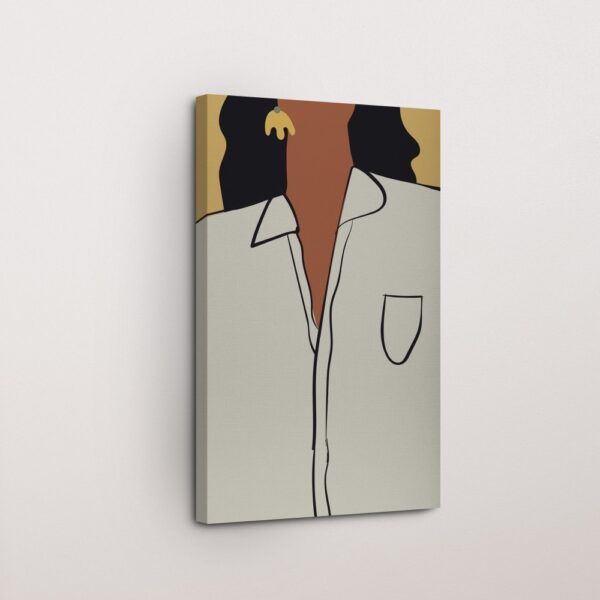Contour Beauty Abstract Female Face Canvas