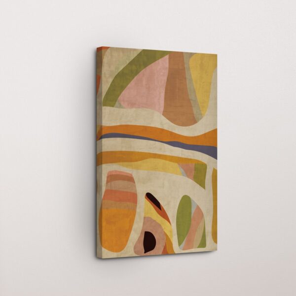 Color Clash Geometric Canvas Art