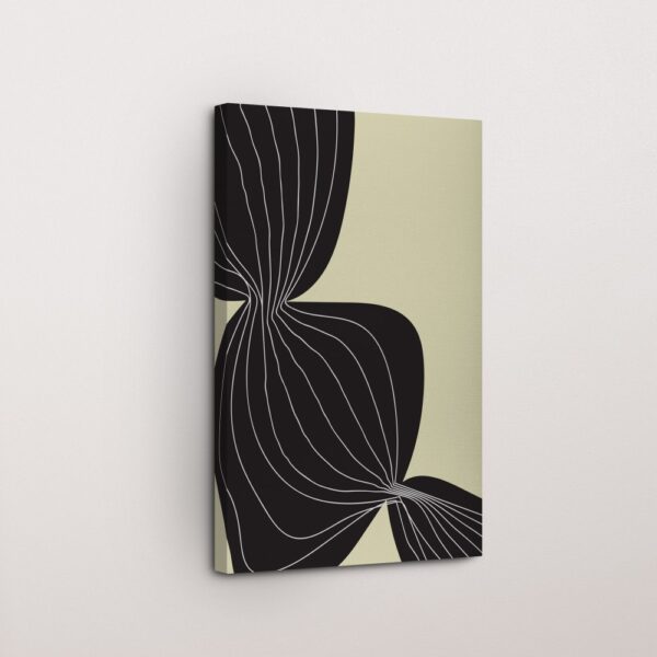 Ocean Tide Blue Abstract Canvas Painting for Living Room